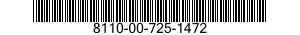 8110-00-725-1472  8110007251472 007251472