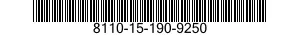 8110-15-190-9250 SECCHIO IN PLASTICA 8110151909250 151909250
