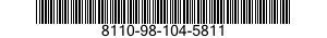 8110-98-104-5811  8110981045811 981045811