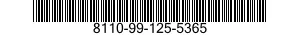 8110-99-125-5365  8110991255365 991255365