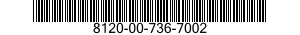 8120-00-736-7002 PLUG,VALVE 8120007367002 007367002