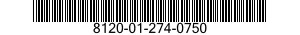 8120-01-274-0750 CYLINDER,COMPRESSED GAS,OXYGEN 8120012740750 012740750