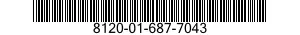 8120-01-687-7043 CYLINDER,COMPRESSED GAS 8120016877043 016877043