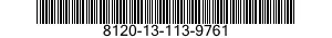 8120-13-113-9761 CYLINDER,COMPRESSED GAS 8120131139761 131139761