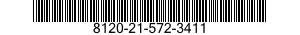 8120-21-572-3411 CYLINDER,COMPRESSED GAS 8120215723411 215723411