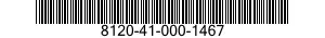 8120-41-000-1467 CYLINDER,COMPRESSED GAS 8120410001467 410001467