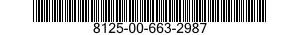 8125-00-663-2987 STOPPER,BOTTLE 8125006632987 006632987