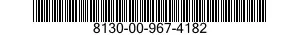 8130-00-967-4182  8130009674182 009674182
