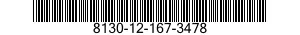 8130-12-167-3478 REEL,CABLE 8130121673478 121673478