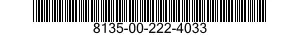 8135-00-222-4033 BARRIER MATERIAL,WATERPROOFED,FLEXIBLE 8135002224033 002224033