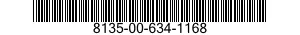 8135-00-634-1168 TAPE,PRESSURE SENSITIVE ADHESIVE 8135006341168 006341168