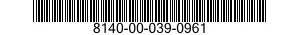 8140-00-039-0961 SHIPPING AND STORAGE CONTAINER,MUNITIONS 8140000390961 000390961