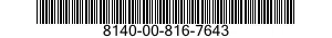 8140-00-816-7643  8140008167643 008167643