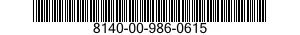 8140-00-986-0615  8140009860615 009860615