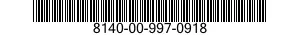 8140-00-997-0918 PAD,CUSHIONING 8140009970918 009970918