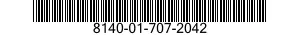 8140-01-707-2042 SHIPPING AND STORAGE CONTAINER,MUNITIONS 8140017072042 017072042