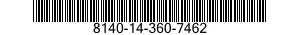 8140-14-360-7462 SHIPPING AND STORAGE CONTAINER,GUIDED MISSILE COMPONENTS 8140143607462 143607462