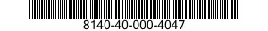 8140-40-000-4047 SHIPPING AND STORAGE CONTAINER,MUNITIONS 8140400004047 400004047