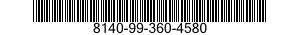 8140-99-360-4580 SHIPPING AND STORAGE CONTAINER,MUNITIONS 8140993604580 993604580