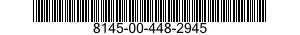 8145-00-448-2945 SHIPPING AND STORAGE CONTAINER,AIRCRAFT STRUCTURAL COMPONENT 8145004482945 004482945