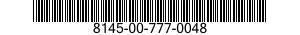 8145-00-777-0048 SHIPPING AND STORAGE CONTAINER,HELICOPTER ROTARY BLADE 8145007770048 007770048