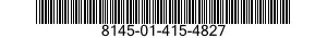 8145-01-415-4827 SHIPPING AND STORAGE CONTAINER,MISCELLANEOUS EQUIPMENT 8145014154827 014154827