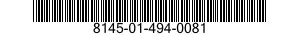 8145-01-494-0081 SHIPPING AND STORAGE CONTAINER,TEST KIT 8145014940081 014940081