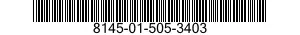 8145-01-505-3403 SHIPPING AND STORAGE CONTAINER,MISCELLANEOUS EQUIPMENT 8145015053403 015053403