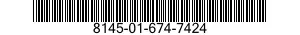 8145-01-674-7424 SHIPPING AND STORAGE CONTAINER,MISCELLANEOUS EQUIPMENT 8145016747424 016747424