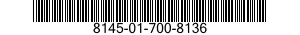 8145-01-700-8136 SHIPPING AND STORAGE CONTAINER,MISCELLANEOUS EQUIPMENT 8145017008136 017008136