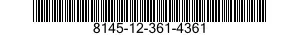 8145-12-361-4361 SHIPPING AND STORAGE CONTAINER,ELECTRIC-ELECTRONIC EQUIPMENT 8145123614361 123614361