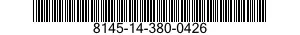 8145-14-380-0426 SHIPPING AND STORAGE CONTAINER,MISCELLANEOUS EQUIPMENT 8145143800426 143800426