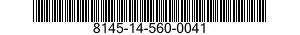 8145-14-560-0041 SHIPPING AND STORAGE CONTAINER,ELECTRIC-ELECTRONIC EQUIPMENT 8145145600041 145600041