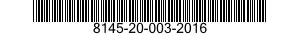 8145-20-003-2016 SHIPPING AND STORAGE CONTAINER,MISCELLANEOUS EQUIPMENT 8145200032016 200032016