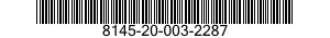 8145-20-003-2287 SHIPPING AND STORAGE CONTAINER,MISCELLANEOUS EQUIPMENT 8145200032287 200032287