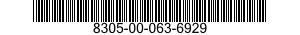 8305-00-063-6929 CLOTH,COATED 8305000636929 000636929