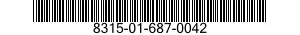 8315-01-687-0042 FASTENER TAPE,HOOK AND PILE 8315016870042 016870042