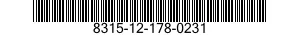 8315-12-178-0231  8315121780231 121780231