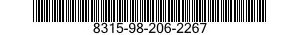 8315-98-206-2267 FASTENER TAPE,HOOK 8315982062267 982062267