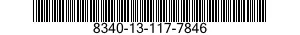8340-13-117-7846 TENT,CANVAS 8340131177846 131177846