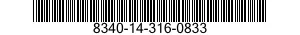 8340-14-316-0833 CASE,TENT COMPONENT KIT 8340143160833 143160833