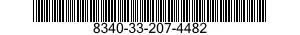 8340-33-207-4482 TENT,CANVAS 8340332074482 332074482