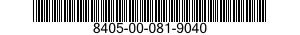 8405-00-081-9040  8405000819040 000819040