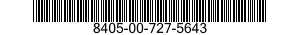 8405-00-727-5643  8405007275643 007275643