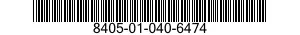 8405-01-040-6474 COAT,MAN'S 8405010406474 010406474