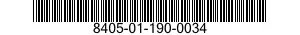 8405-01-190-0034 HAT,SERVICE 8405011900034 011900034