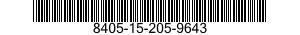 8405-15-205-9643 UNIFORM,MAN'S 8405152059643 152059643