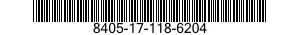 8405-17-118-6204 HAT,UTILITY 8405171186204 171186204