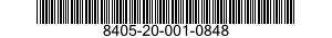 8405-20-001-0848 COVERALLS,MEN'S 8405200010848 200010848