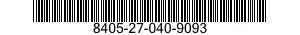 8405-27-040-9093 SUIT,MAN'S 8405270409093 270409093